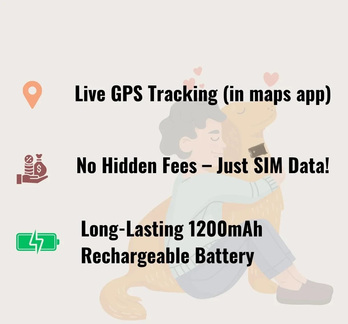 Cheeky Bobby 4G GPS pet tracker benefits – live GPS tracking, no subscription fees, long‑lasting rechargeable battery